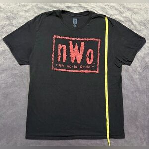 WWE Authentic NWO New World Order T-shirt Black/Red SIZE XLARGE
